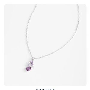 Nice and bella Purple Gemstone Necklace